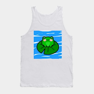 Cute Frog in The Pond Tank Top